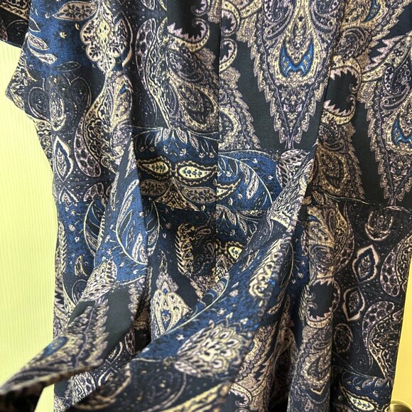 Lane Bryant Lena V-Neck Level-Hem Short Sleeve Midi Dress. Size 16PET. (1176) - Picture 2 of 8